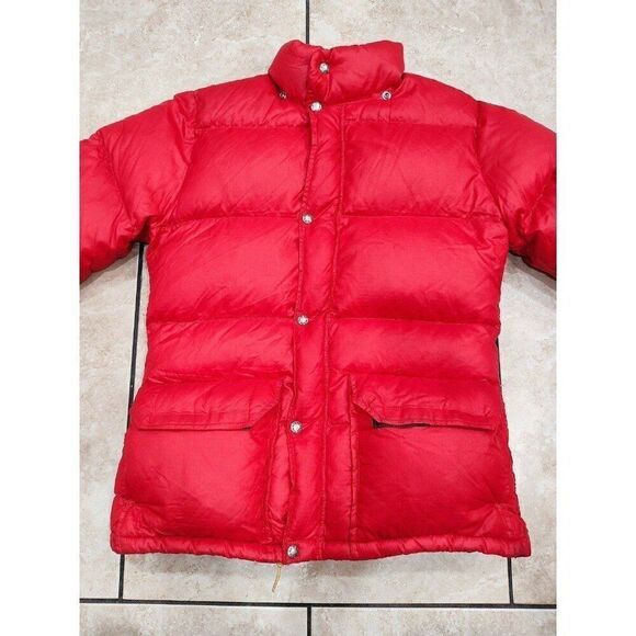 Vintage 70s North Face Jacket Mens Sz XS Brown Label Talon Puffer Goose Down - Picture 7 of 9